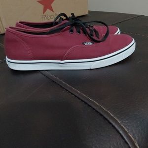 Unisex Burgundy Vans